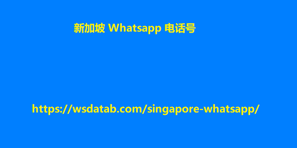 WhatsApp 手机号码列表